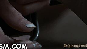 COARSE AND WILD TOY PLOWING with blowjob and masturbation