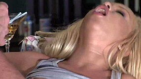 Milf with big tits and ass gives handjob to monster cock!