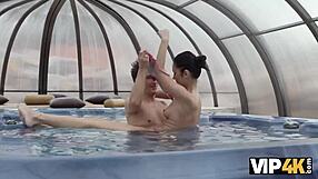 Happy Angie Satisfies Older Man's Sexual Needs