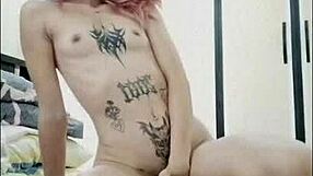 Filipina Teen Uses Vibrator on Small Tits While Fantasizing About Alien Friend