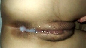 Provocative Bareback Creampie Filling Domestic Employee's Pussy With Cum