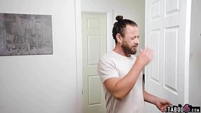 Young pair Paige Owens was once caught on the hot seat by her stepfather while she was masturbating