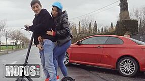 megan fiore seduces jordi enp for ride doggystyle bent over public cowgirl brunette pov cum in mouth bubble butt outdoor 😜