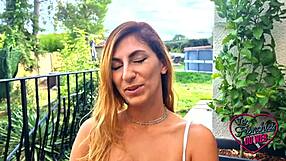 Stella Sucks Cocks in Threesome!