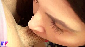 close up pov blowjob ends with cum in mouth!