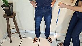 Costureira Safada Eyes Client's Cock in Reality Blowbang