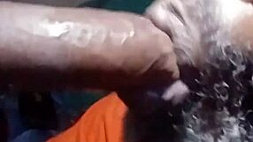 Blow job with gay sucking action