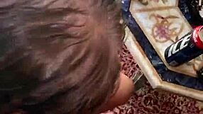 Blowing Cum All Over Her Lips!