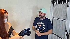 Costureira Safada Eyes Client's Cock in Reality Blowbang