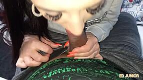 Carol Corrales Smokes And Gets Fucked Without Condom On Red Tube