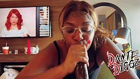 Salley Cakez And Sugga Baddie Compete In Sloppy Dick Sucking