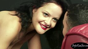 British babe receives facial while auditioning for stripper casting