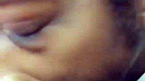 close up on ebony milf's hairy pussy getting sucked intensely