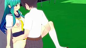 lum intense sex - urusei yatsura 2022 hentai, with creampie and tits