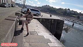 jeny smith - mymokondo strap bondage in public