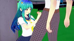 lum intense sex - urusei yatsura 2022 hentai, with creampie and tits