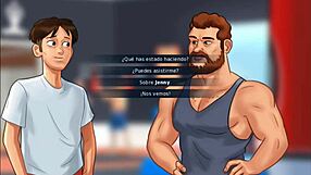 Summertime Saga Chapter 5: Stepsister's fan service handjob