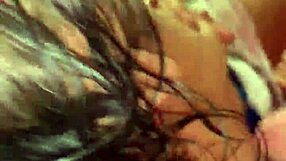 Blowing Cum All Over Her Lips!