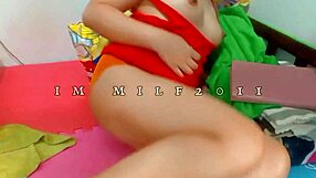 Two huge naturals Asian milf seductive strip teasemassage and gets wet