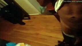 Sensual play while breast feeding with a lovely girl