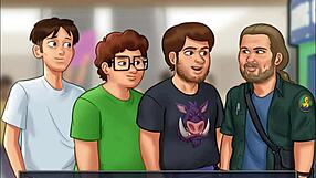 Summertime Saga Chapter 5: Stepsister's fan service handjob