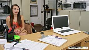 Teen Licks Director's Dick Then Gets Drilled Hard.