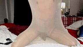 Exploring Skin-Colored Torn Stockings in a Fetish Video Scene. Perfect for Fans of Unique Styles.