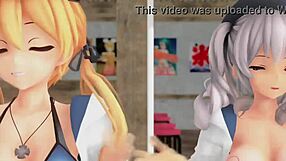 Can You Love Me? MMD R18 with Prinz Eugen and Kashima