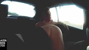 Mamadita Sucks Cock Inside Moving Car