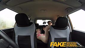 Fake Driving School Three Creampie Clips With Black Girls And Geeky Blonde
