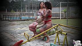 I had great sex with my friend lis xxx on the playground.