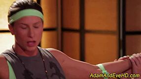 Pretty lesbians tasting pussy with fingering