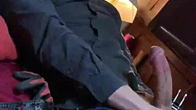 Stroking massive hard cock slowly for Bianca.