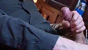 Stroking massive hard cock slowly for Bianca.