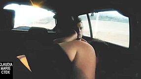 Mamadita Sucks Cock Inside Moving Car