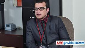 Hardcore Bareback Sex in Office Uniforms