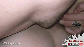 Cuckold hubby licks and cleans pussy after lover's cock