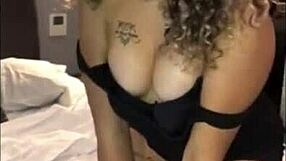 Perlitah's debut interview showing her tattooed back behind scenes