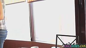 Partially failed blonde endures her tutor’s deep penetration