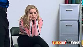 horny blonde thief, what happens when she gets caught?