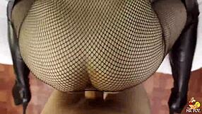 Busty Larkin Love fucks hard in POV with big tits bouncing