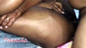 Latina cumming on black woman's hairy beaver