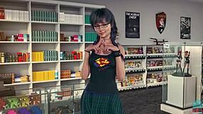 Cute Teen Babe's Cold Look Gives Big Boner in Roleplay Scene