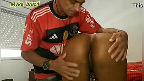 latina brunette rides in see-through for anal orgasm