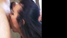 This amateur woman loves to give her man a deepthroat and a good ass sex