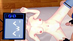 TV Woman in Sports Gear Gets Quick Hardcore Action