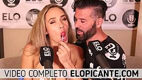 briana moon flaunts her hot ass in elo podcast's spicy room. come see her tease in that tight outfit!