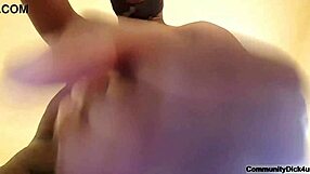 GAY ANGRY FACE BLACK MAN MASTURBATES UNTIL INTENSE CUM