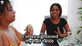 Hot Oiled Ebony Teens With Big Asses Hump Intensely In Lesbian Action