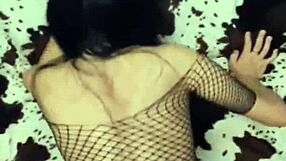 sexwife cheats with husband's friend in stockings anal